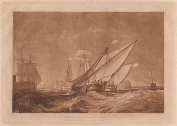 Einfahrt in den Hafen von Calais