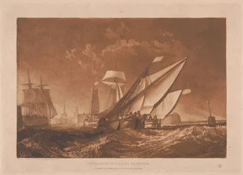 Einfahrt in den Hafen von Calais