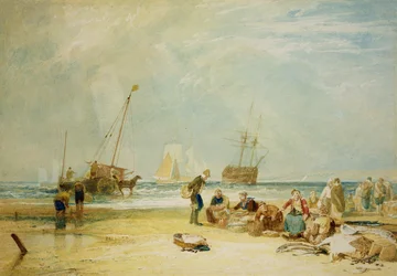 Fischmarkt am Strand, Hastings