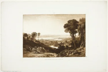 Zusammenfluss von Severn und Wye, aus Liber Studiorum, Nr. 28