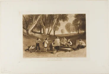 Jugendliche Streiche, Tafel 22 aus Liber Studiorum