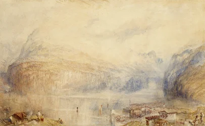 Der Vierwaldstättersee von Brunnen aus