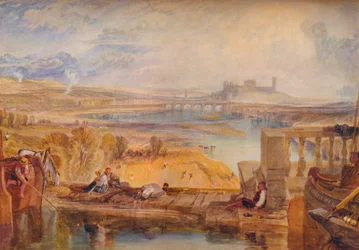 Lancaster, von der Aquäduktbrücke, um 1825