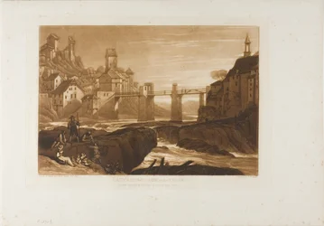 Lauffenbourgh am Rhein, Tafel 31 aus Liber Studiorum
