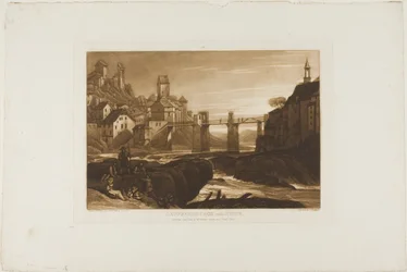 Lauffenbourgh am Rhein, Platte 31 aus Liber Studiorum