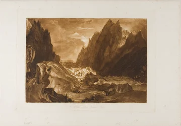 Mer de Glace, Tafel 50 aus Liber Studiorum