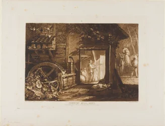 Pembury Mühle, Kent, Platte 12 aus Liber Studiorum
