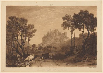 Das Schloss oberhalb der Wiesen