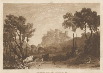 Die Burg über den Wiesen