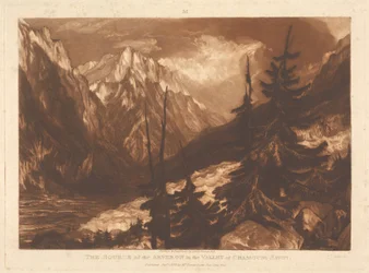 Die Quelle des Arveron im Tal von Chamouni, Savoyen