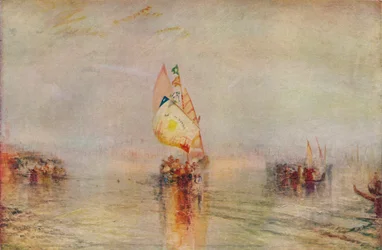 Die Sonne von Venedig geht zur See, ausgestellt 1843, 1937