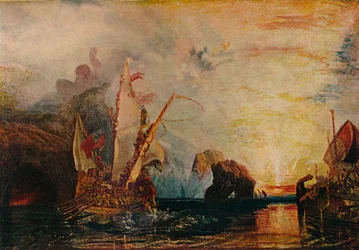 Odysseus verspottet Polyphem - Homers Odyssee, 1829, 1911