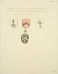 Wappen auf dem Grab von Framton [Frampton] 1357