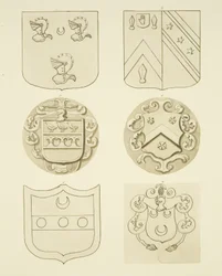 Wappen auf Grabsteinen