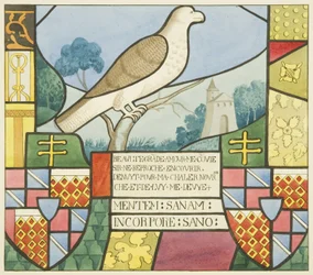 Buntglas in St. Markus - ein heraldisches Gerät