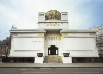 OLBRICH, Joseph Maria (1867-1908). Gebäude der Wiener Secession. 1898. ÖSTERREICH. Wien. Fassade. Wiener Secession. Architektur.