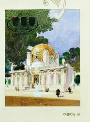 Entwurf für das Gebäude der Wiener Secession