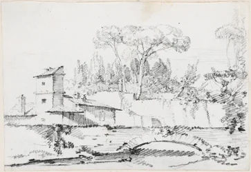 Ansicht des Prato der Villa Borghese