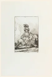 Die schwarze Sultanin, Tafel 28 aus der Serie Die Karawane des Sultans nach Mekka