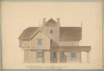 Das Müllerhaus in Chatsworth: Südfassade