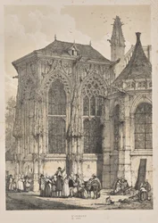 Architektur des Mittelalters: St. Jacques, Dieppe, Ostende, Außenansicht