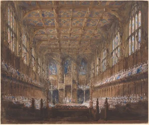 Die feierliche Parlamentseröffnung im wiederaufgebauten House of Lords