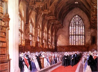 Blick auf die Westminster Hall (Innenansicht)