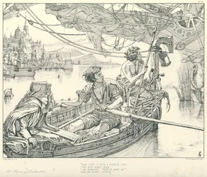 Illustration zu Coleridges Rime of The Ancient Mariner