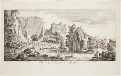 Ansicht des Brunnens von Vaucluse