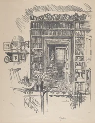 Bibliothekszimmer bei Dr. Wister