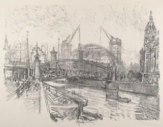 Bau des Friedrichstraße Bahnhofs