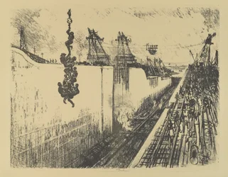 Abendessen, Gatun-Schleuse, 1912