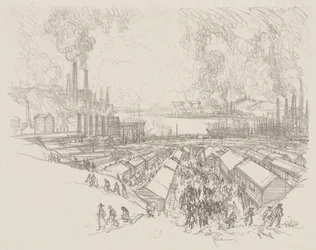 Englische Kriegsarbeit: Fünf Uhr