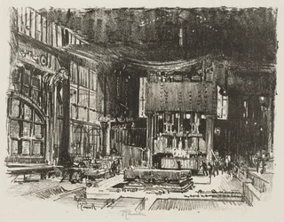 Englische Kriegsarbeit: Die Akolythen bereiten den Altar des Kriegsgottes vor