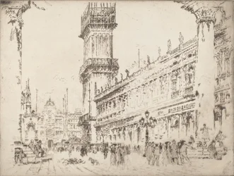 Wiederaufbau des Campanile, Venedig, Nr. II, 1911