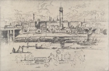 Schroturm zwischen den Brücken, 1910