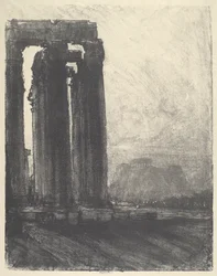 Tempel des Jupiter, Abend, 1913