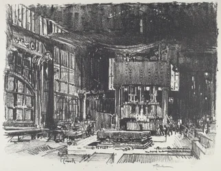 Die Akolythen bereiten den Altar des Kriegsgottes vor