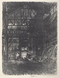 Die Panzerplattenpresse, 1917