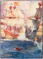 Seeschlacht zwischen den Schotten und Engländern