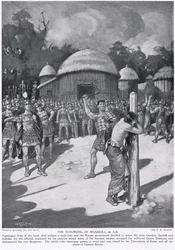 Die Geißelung von Boadicea, Illustration aus 
