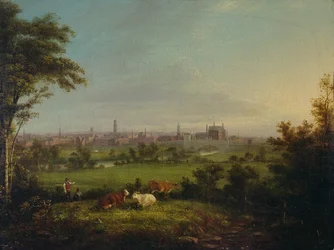 Leeds von den Wiesen, ca. 1825
