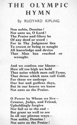 „Non nobis, Domine!“, olympische Hymne, vertont von Roger Quilter für die Eröffnungsfeier der Olympischen Spiele 1948 in London