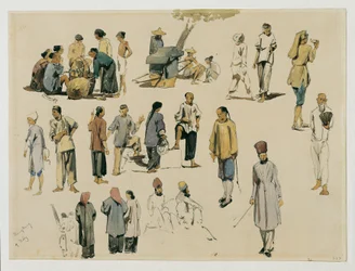 Figurenstudien von Chinesen