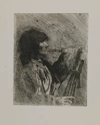 Ohne Titel--Mann mit Dudelsack
