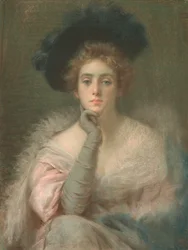 Dame in Pink, 1898