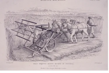Verbesserte Erntemaschine von Crosskill, ca. 1840er Jahre