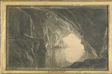 Eine Grotte im Golf von Salerno, Abend, um 1800