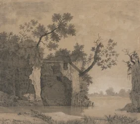 Landschaft mit Ruinen