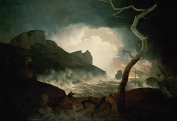 Der Sturm, Antigonus verfolgt vom Bären aus "Das Wintermärchen", Akt III, Szene 3, 1790